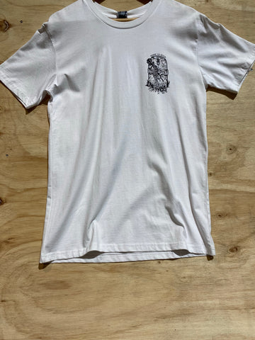 Board To Death Tee white